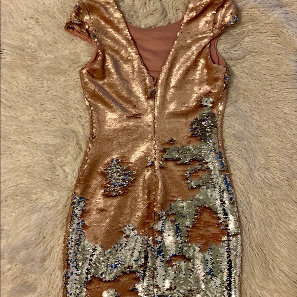 GIANNI BINI sequined cocktail dress - Picture 3 of 5